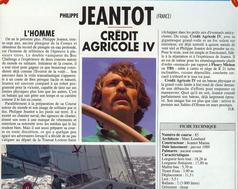 1989 11 VV, Globe Jeantot